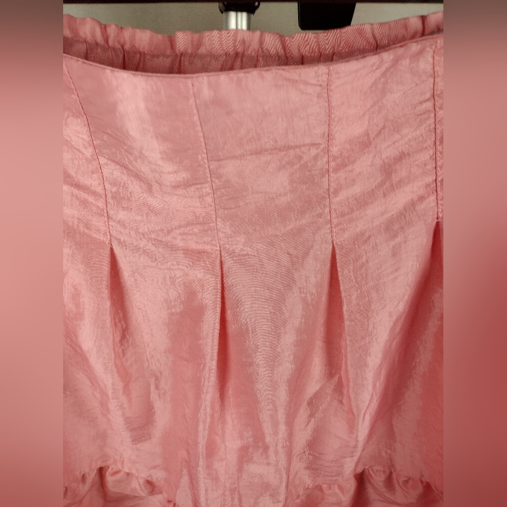 VINCE TAFFETA LANTERN PINK MINI SKIRT Size 8 NWT - Picture 7 of 14